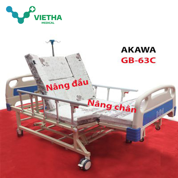 Giường Bệnh Nhân Đa Chức Năng Akawa GB-63C