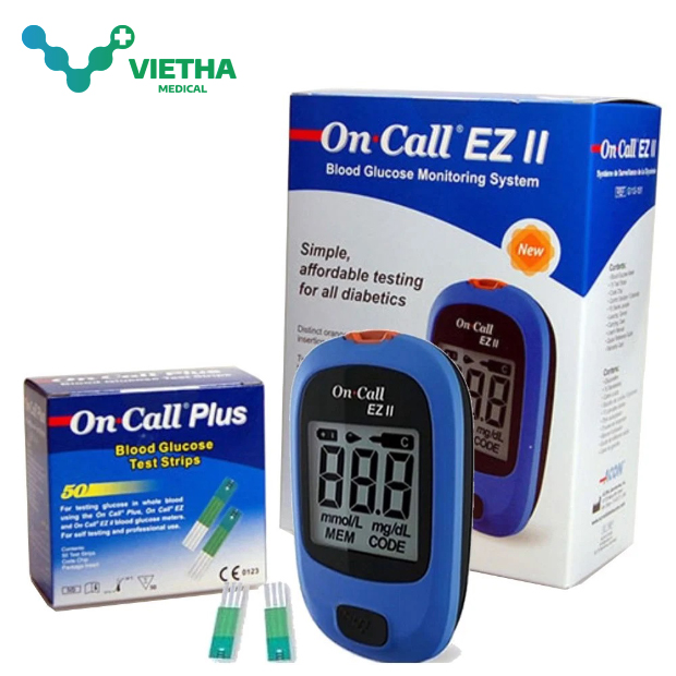 Máy đo đường huyết On Call EZ II hàng chính hãng nhập Mỹ