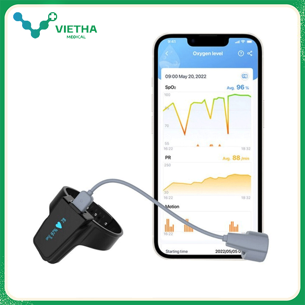 Checkme™ O2 Max - Thiết bị theo dõi oxy, nhịp tim & giấc ngủ
