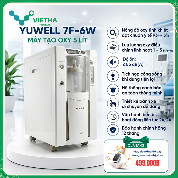 Máy Tạo Oxy Yuwell 7F-6W