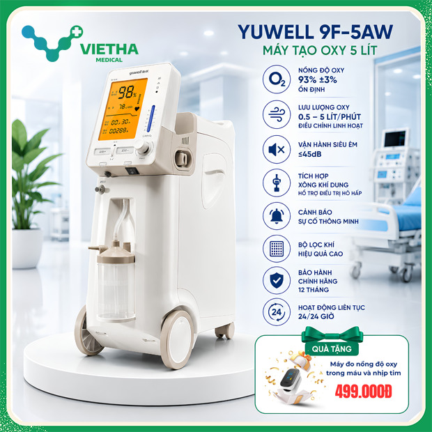Máy Tạo Oxy 5 Lít Yuwell 9F-5AW