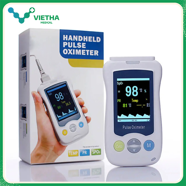 Máy Yonker YK-820B Theo Dõi SpO2 Và Nhịp Tim Cầm Tay Cho Trẻ Em